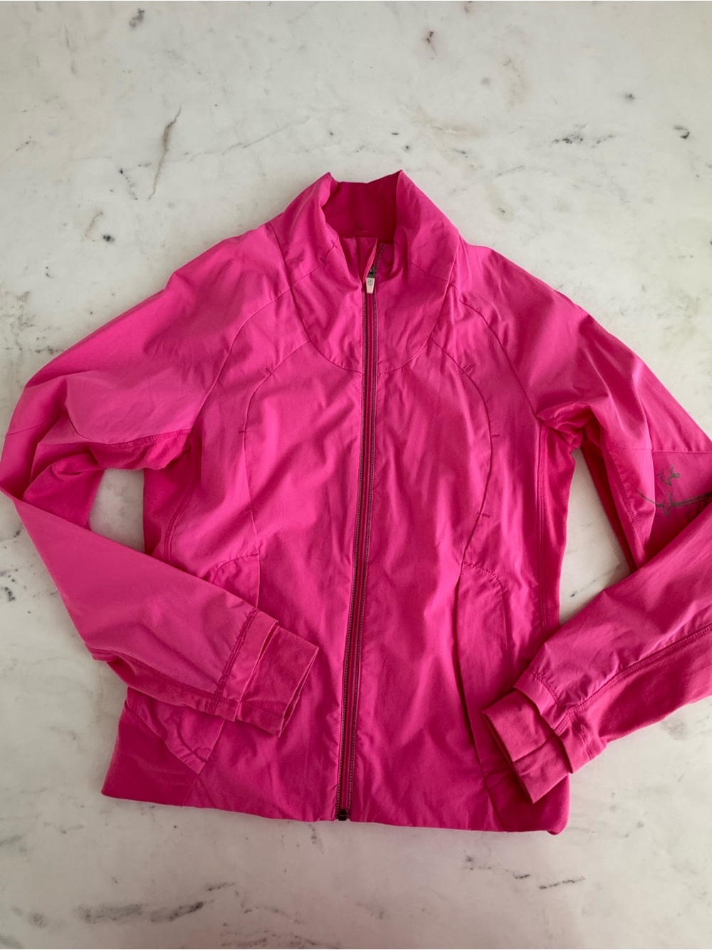 Lululemon Jacket - Bright Pink Full-Zip Bomber Jacket - Size 6